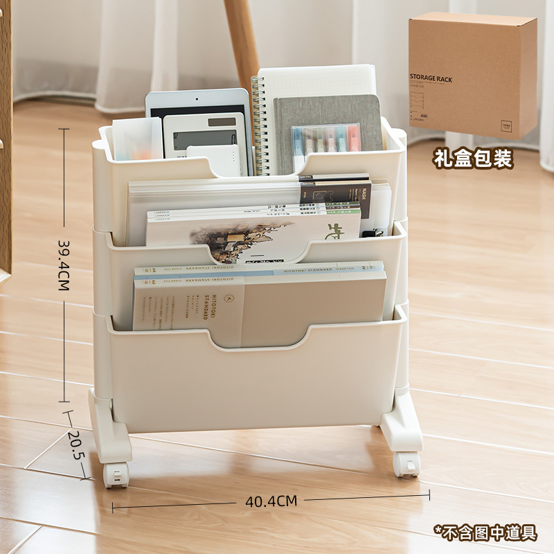 時代良品机の下のカバンの棚は移動可能な本棚の寮に整理してインスタ風を収納します。