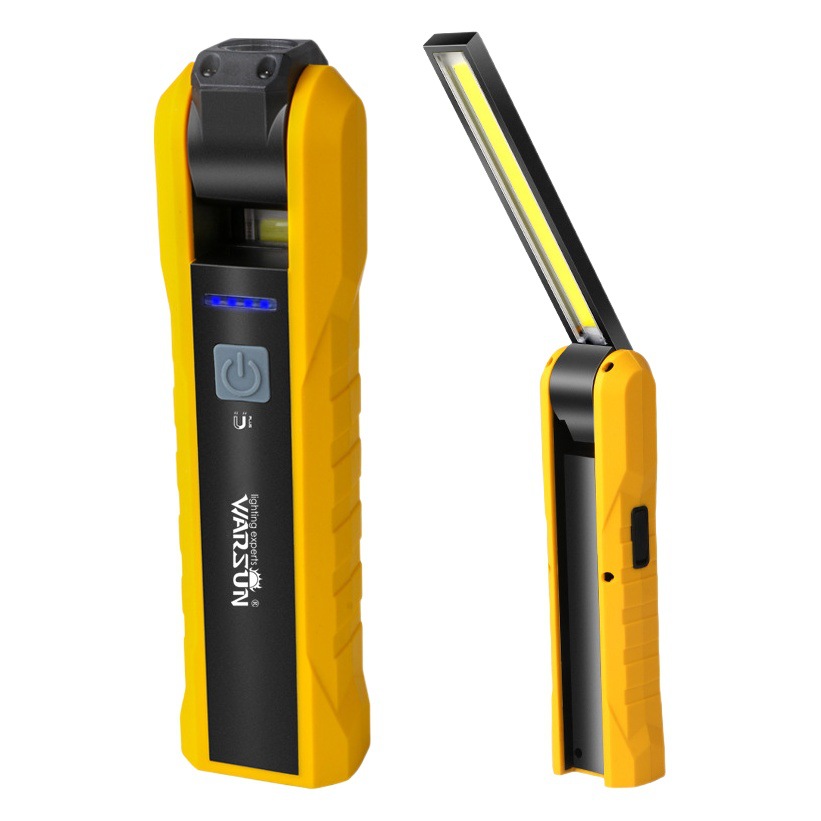 Linterna de trabajo Wolsun X303: potente linterna LED magnética para reparación de automóviles, superbrillante, con función de carga