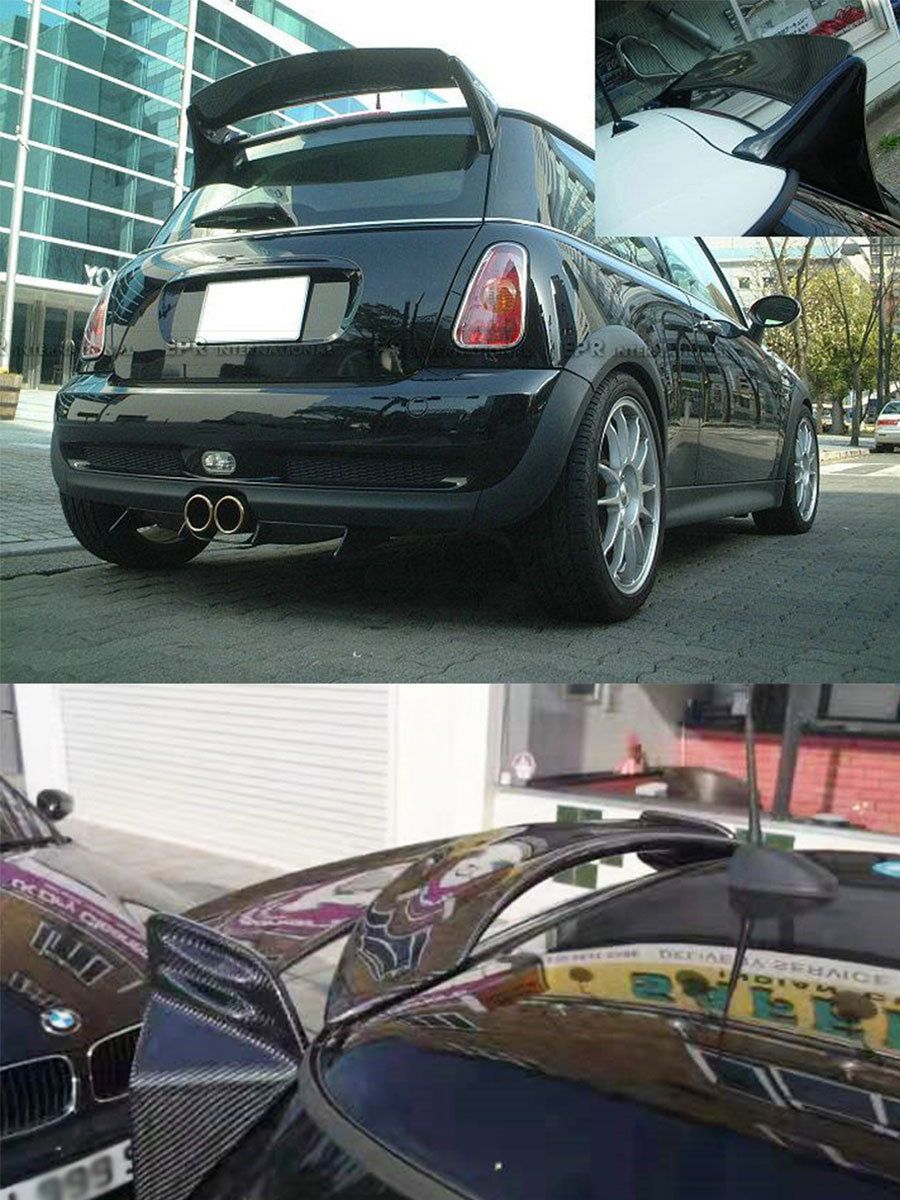 Suitable for Bmw Mini Cooper One R53 R50 Carbon Fiber Modified Rear Wing Top Wing Spoiler