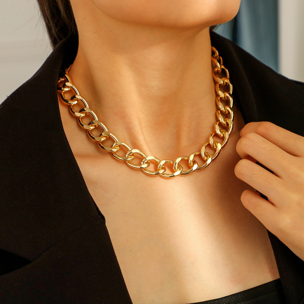 Fashion U Shape Iron Plating Unisex Necklace 1 Piece