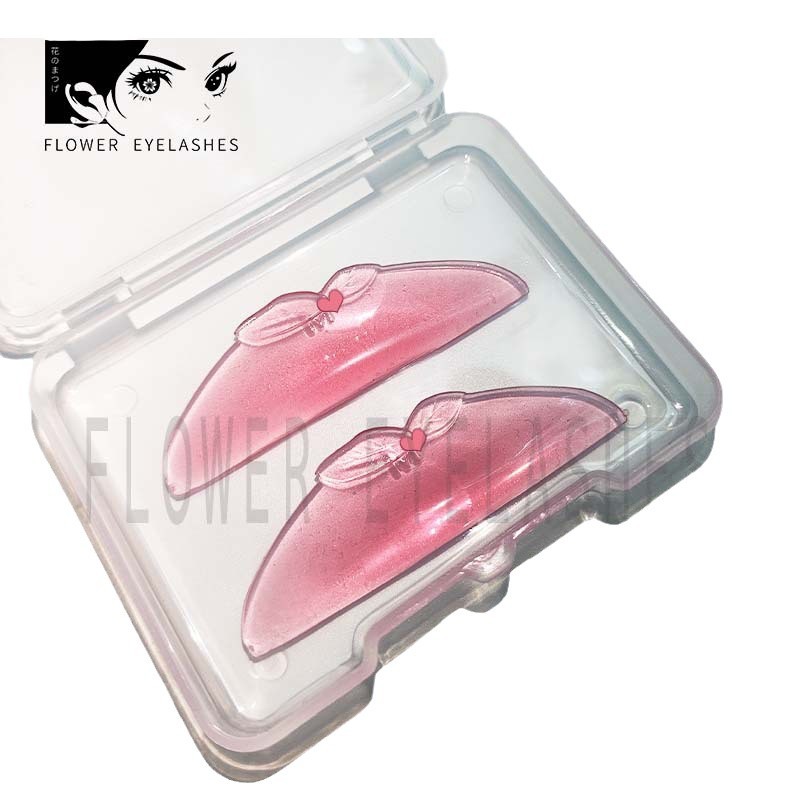 国境を越えた卸売ケラチンまつげリフト新しい 1 ペアゼリー桃まつげシリコーン自己粘着アイパッド洗える