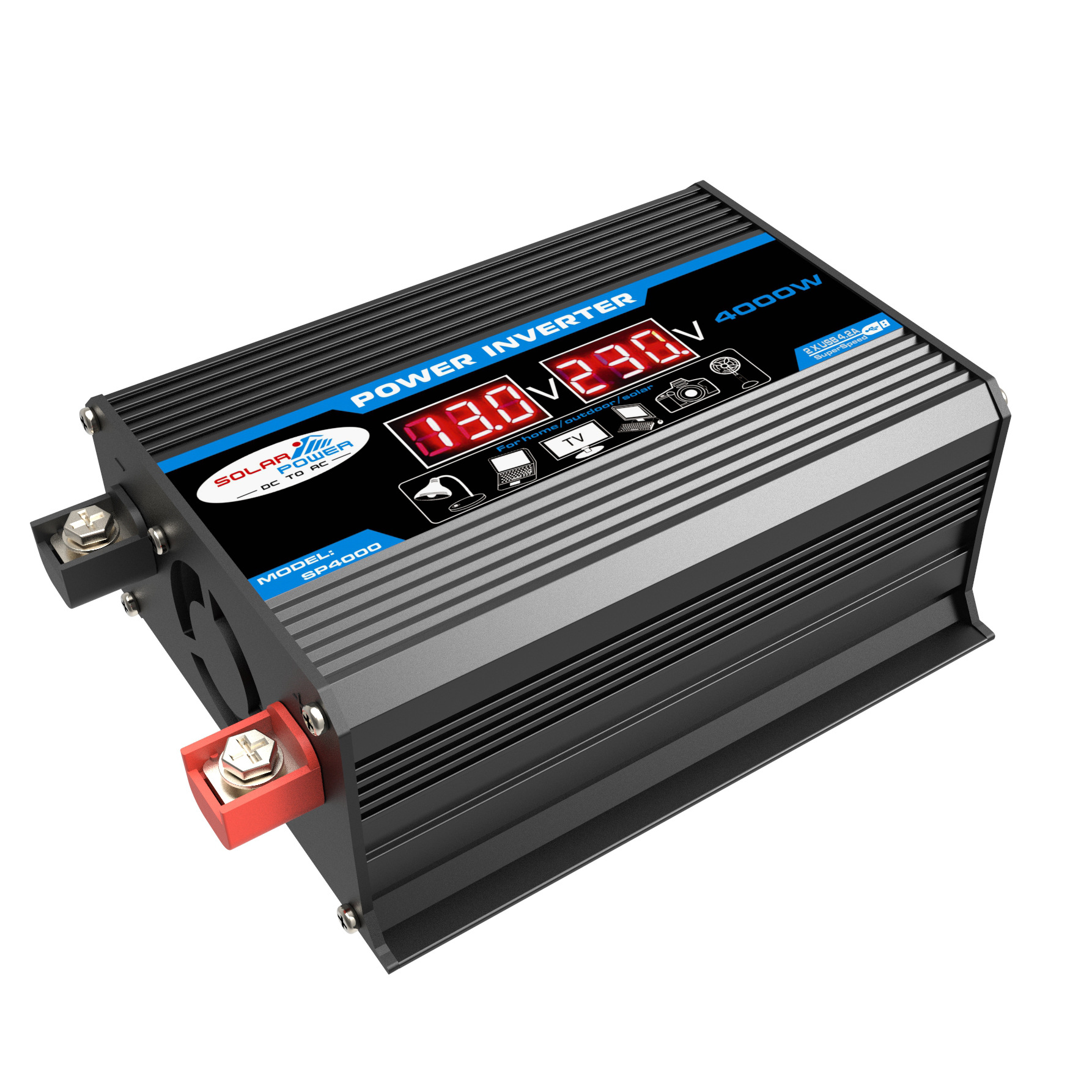 廠家直銷(xiāo)跨境車(chē)載逆變器DC12V轉(zhuǎn)AC220V 110V 300W power inverter