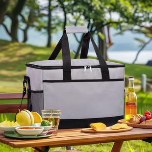 2025 New Insulated and Cold Bag Oxford Cloth Waterproof Portable Large Capacity Outdoor Camping Picnic Bag Ready in Stock