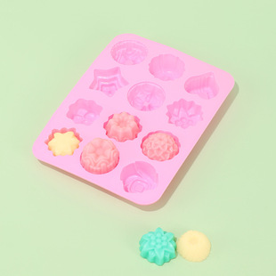 Amazon Hot Sale Silicone Baking Tools Cake Mold Cheese Stick Fruit Fudge Handmade Steamed Cake Mold Food Grade