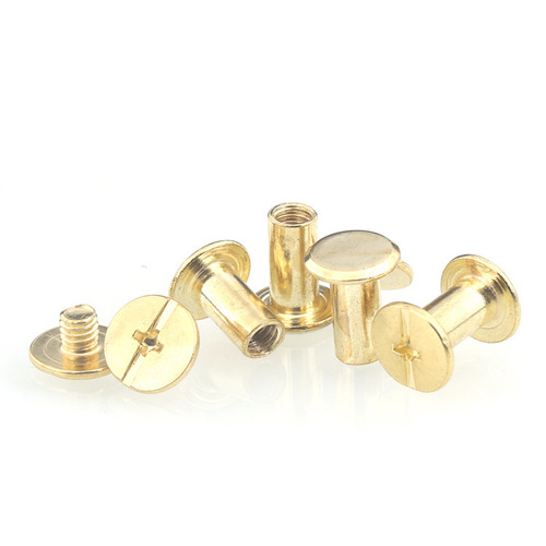 [m5] Iron-plated copper-plated gold-colored mother-in-law rivets locking screws photo album account book recipe rivet lock buckle wholesale