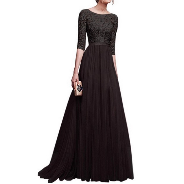 (Cross-border trading), demi-season evening dress, shiffon long skirt, European style 3
