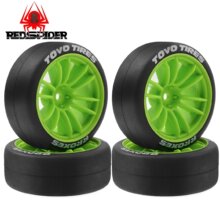 RS红蜘蛛1/10MST拉力轮胎XV02田宫TT01京商hpi樱花YOKOMO电房W211