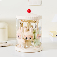回転ブラインドボックス収納展示棚透明防塵手作り収納ボックスlabubuバブルマットモデル展示棚