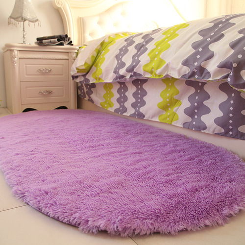 Solid Color Silk Fleece Instagram Style Living Room Coffee Table Bedside Girl's Room Sofa Plush Tie-Dye Photo Mat Fully Spread