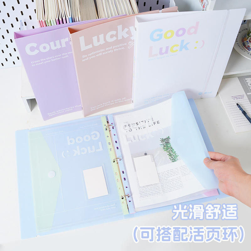 Loose-Leaf Folder Insert Transparent Information Book Test Paper Storage Inspection Storage Bag Learning Materials