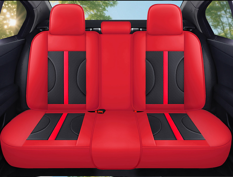 New Foreign Trade Model Crescent-Shaped All-Season Perforated Leather Full-Cover Wear-Resistant Universal Five-Seater Car Seat Cushion Cover