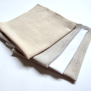 Buy 4 handkerchiefs wholesale custom cotton and linen square thick soft men's and women's carry-on figure logo printing