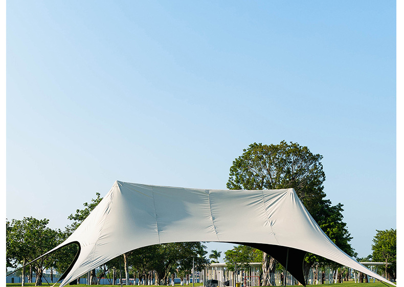 New 3.2m high-quality black vinyl canopy tent for outdoor camping, one-piece, quick setup, rainproof, can be customized with logo