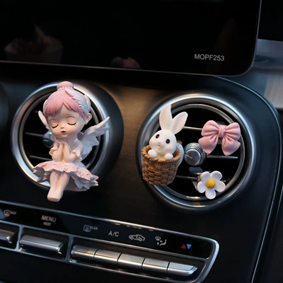 Other Automotive Interior Supplies Air outlet air conditioning aromatherapy - ballet-girl-pink-bunny-combination