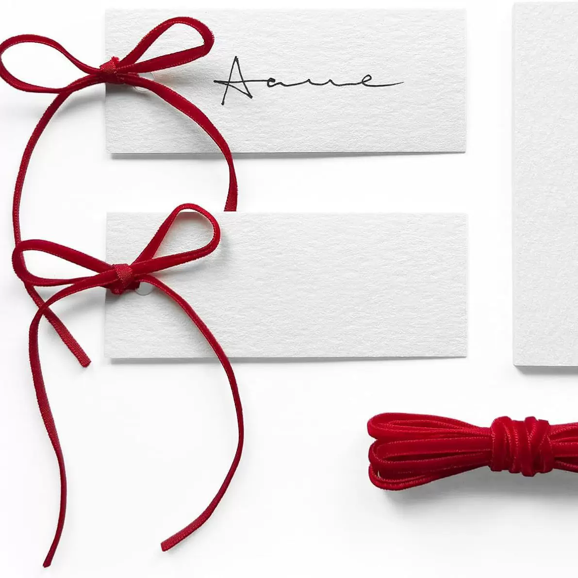 桌面餐桌英寸卡片丝带名片卡片婚礼的晚宴