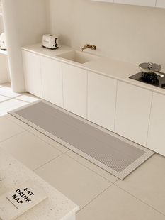 Kitchen Floor Mat Water Absorbent and Oil Absorbing Diatom Mud Upholstered Mat Household Floor Waterproof and Oil-proof Foot Mat Quick-drying Non-slip Carpet