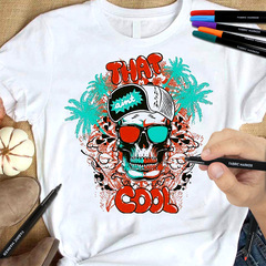 跨境熱銷布料記號筆彩色手繪DIY塗鴉防水不脫落織物筆包包上色紡