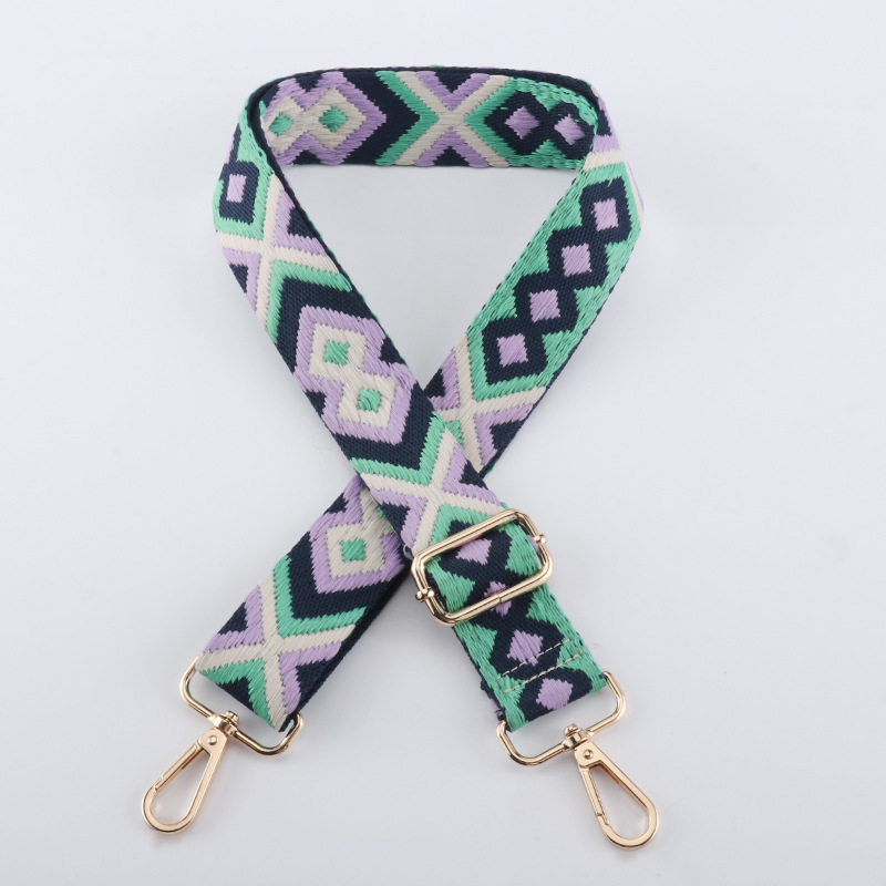 Comfort Function 1 Piece Polyester Color Block Bag Strap