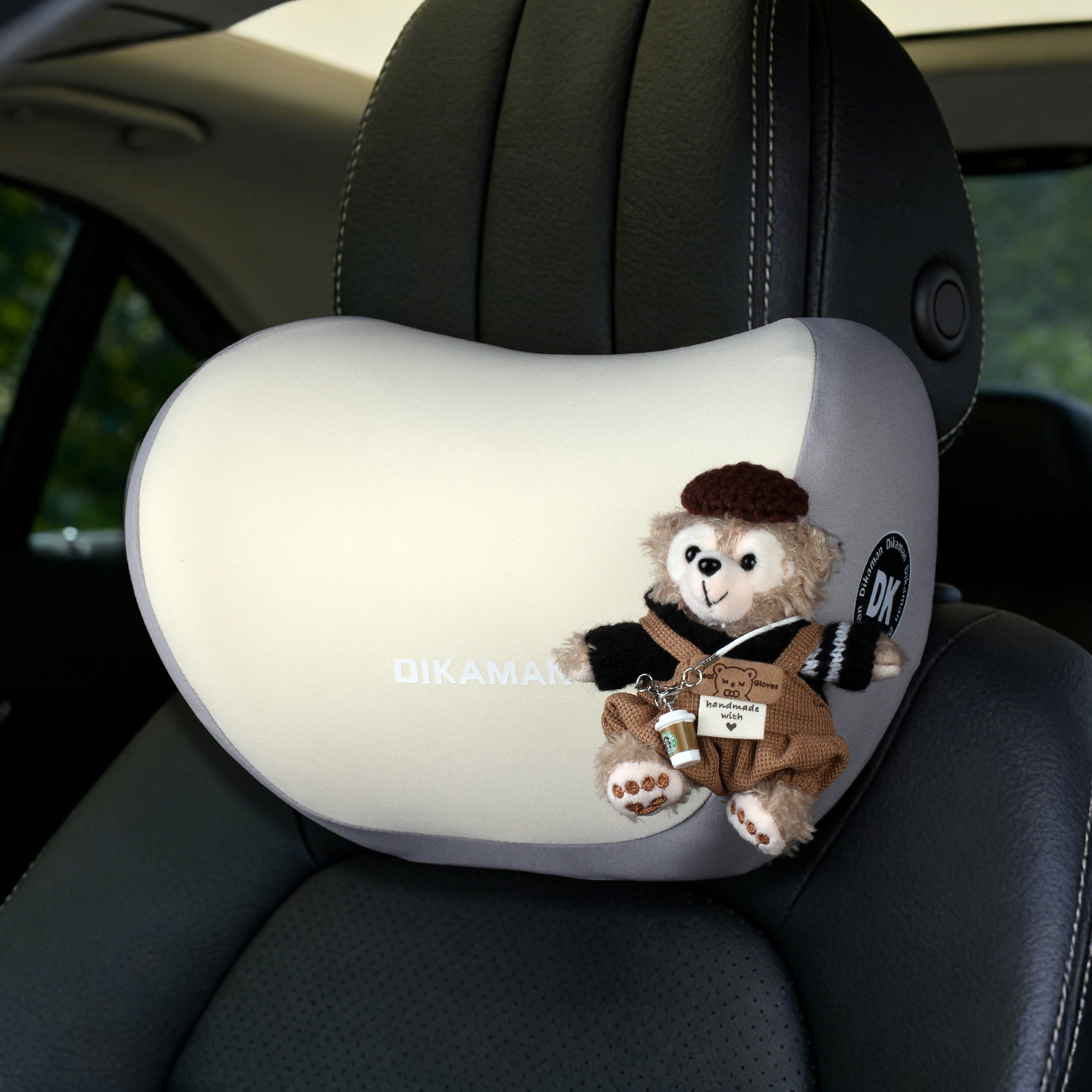2026 nuevo Sherry Duffy coche reposacabezas de memoria de algodón asiento interior del automóvil cojín de cuello con cojín de cintura de alto nivel image 4