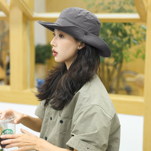 Thin outdoor quick dry hat cowboy fisherman hat women summer mountaineering hiking fishing hat men camping sun hat