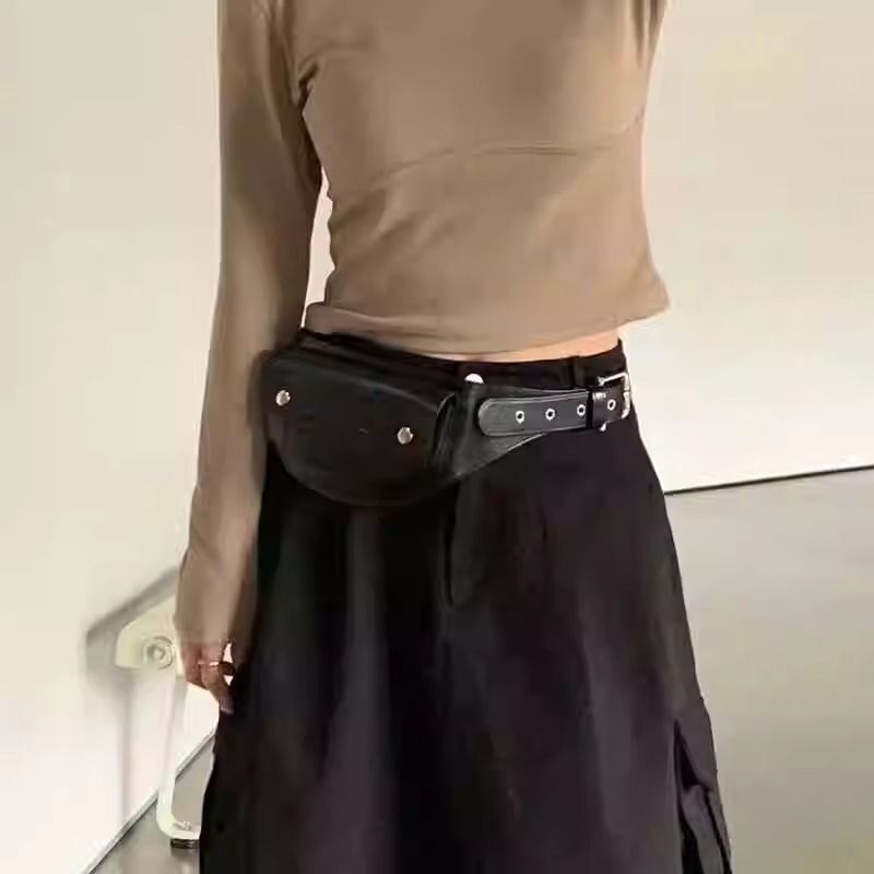 Unique Designer Pocket Belt Fashion Waist Bag Stylish Multifunctional Leather Motorcycle Chest Crossbody Mini Small Bag Unique Designer Pocket Belt Fashion Waist Bag Stylish Multifunctional Leather Motorcycle Chest Crossbody Mini Small Bag