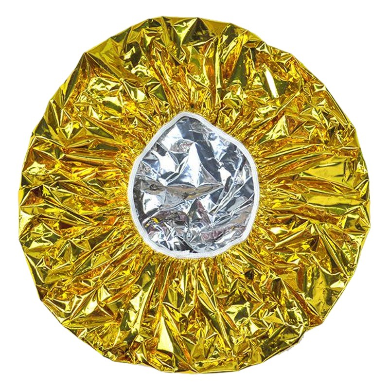 Tapa de papel de aluminio desechable al por mayor belleza de pelo de estaño tapa de evaporación papel de aluminio tapa de ducha desechable impermeable hembra tapa de lámina de estaño