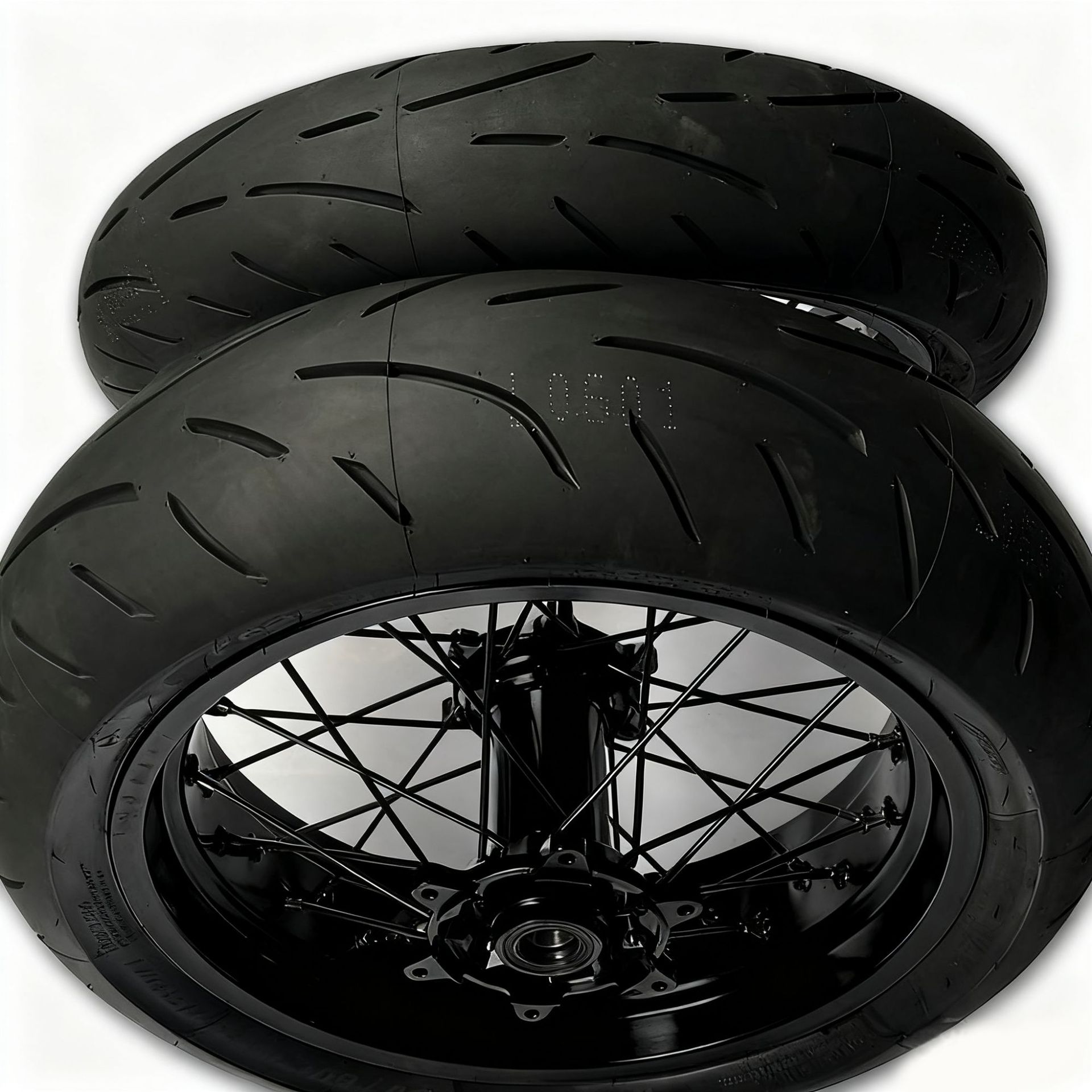 Modified Semi-Hot-Melt Slick Tire Hub Assembly Cnc 17inch Ktm Aj1 Off-Road Motorcycle