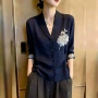 新品修身印花夏季上衣