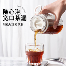 过滤冷萃杯女冷泡茶水分离杯子耐高温防摔茶杯运动塑料水杯男