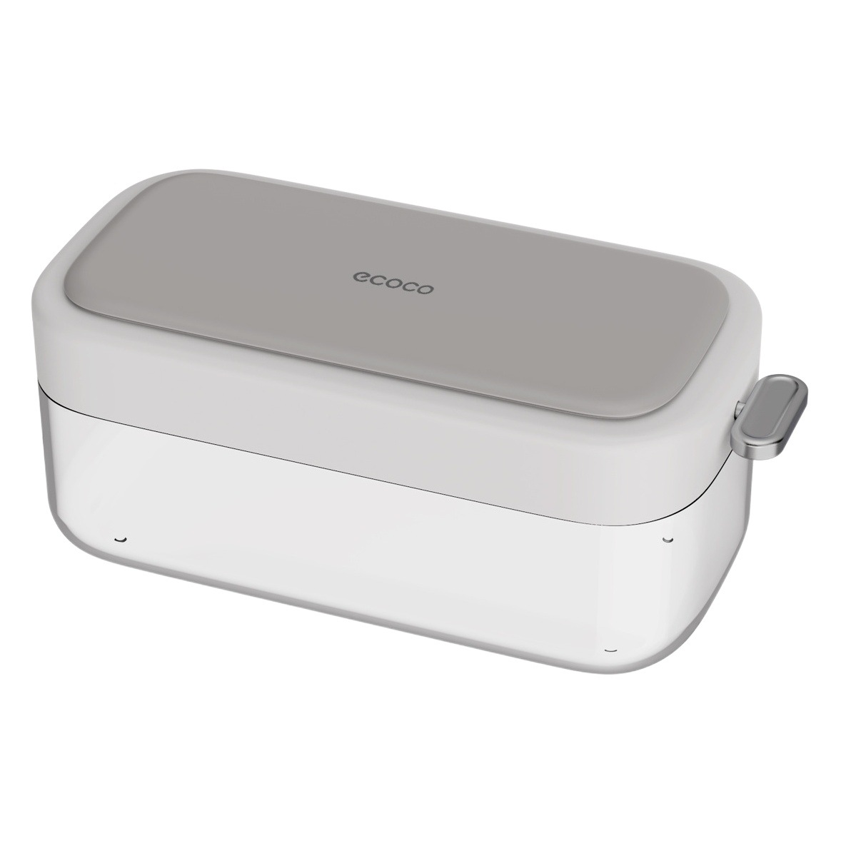 Molde de cubitos de hielo, rejilla de hielo flip de grado alimenticio, caja de almacenamiento del refrigerador, con tapa, artefacto de cubitos de hielo congelados caseros, caja de hielo para el hogar