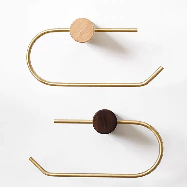 H62黄铜棒折弯加工 黄铜棒纸筒架 创意纸巾架 铜棒厕所卷纸架