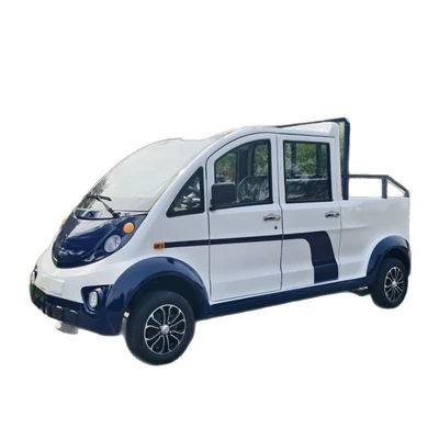 Electric Patrol Pickup Truck for Scenic Spots, Campus, Dual-Purpose Pickup Truck for Passenger and Cargo, Urban Management and Security Duty Pickup Truck (Elektrikli qolf avtomobilləri) - white