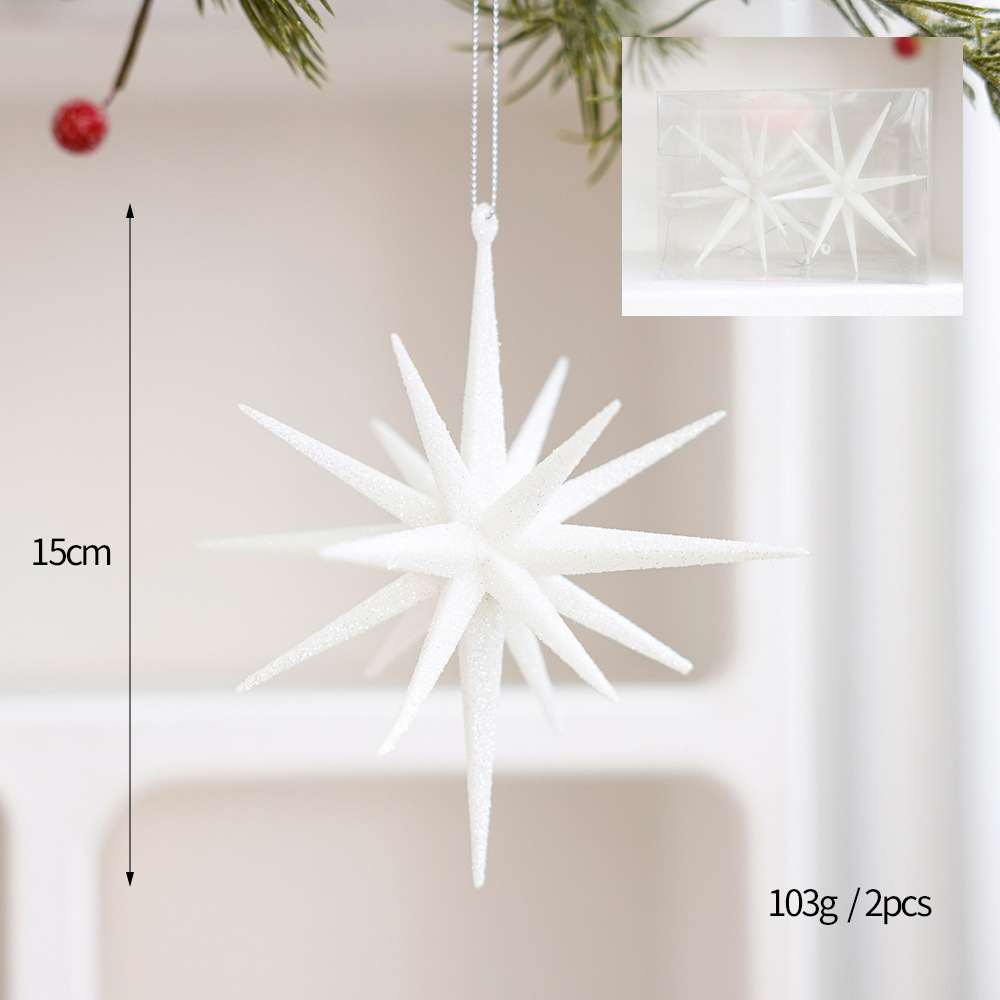 Decoración de Navidad ins estilo copo de nieve estrella árbol de Navidad adornos colgante atmósfera que rodea diseño de la escena Accesorios