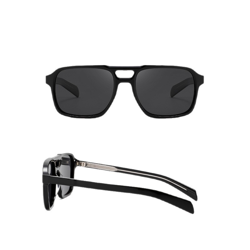 Lente polarizador de venta caliente de comercio exterior S32133 Gafas de sol de protección solar al aire libre transfronterizas de moda Gafas de sol hechas a mano con ácido acético