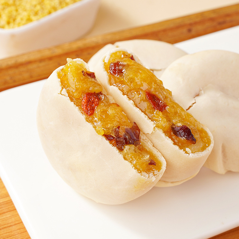 银耳小米山药饼皮薄馅多软糯拉丝代餐早餐办公传统零食糕点食品|undefined
