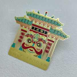 金属书签定制学校企业logo刻字文创景区黄铜镂空纪念品做合金