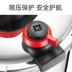 Konbach stainless steel pressure cooker household explosion-proof 6L free soup spoon colander binaural pressure cooker universal stove wholesale