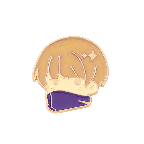 Anime Spell Return Peripheral Gojo Satoru Brooch Male Student Schoolbag Medal Accessory Cute Metal Badge Brooch