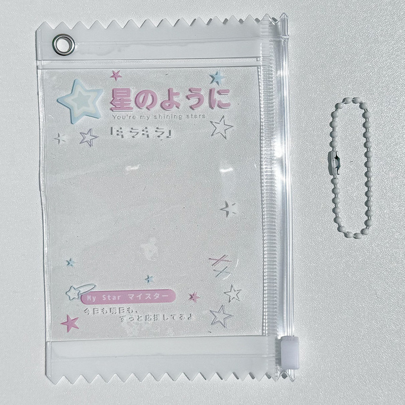 Insオリジナル四つ叶のクローバーケーキ3寸の小さいカードのチャックの袋をたたいて、収纳します。|undefined