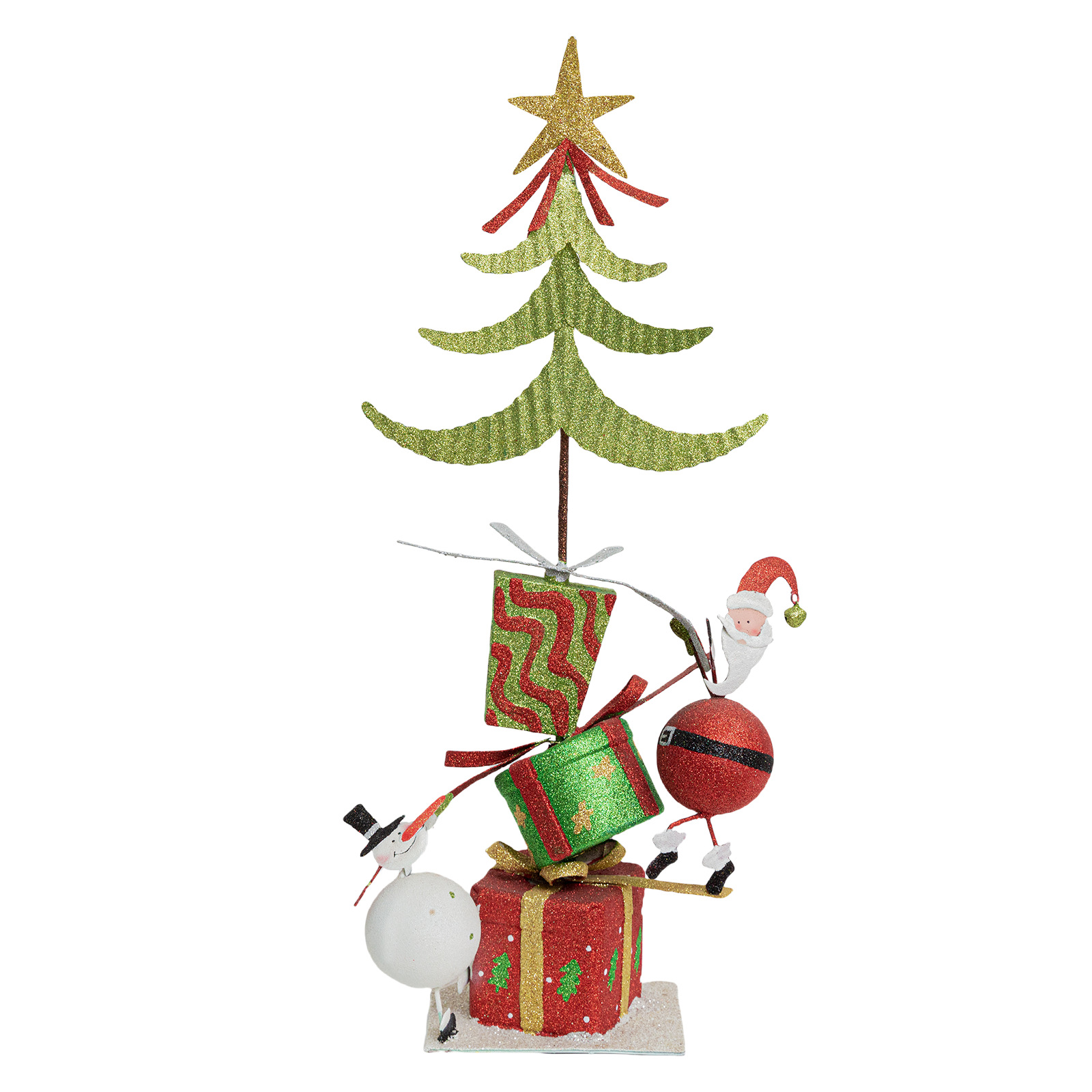 Decoraciones navideñas de hierro árbol navideño decoración de ventanas de vacaciones Santa Claus brillante muñeco de nieve decoración decoración