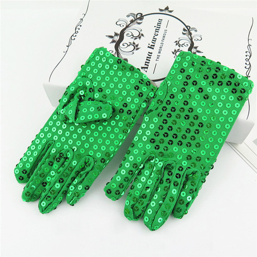 Children's Michael Jackson sequin gloves stage dance gloves Children's Day performance dance gloves