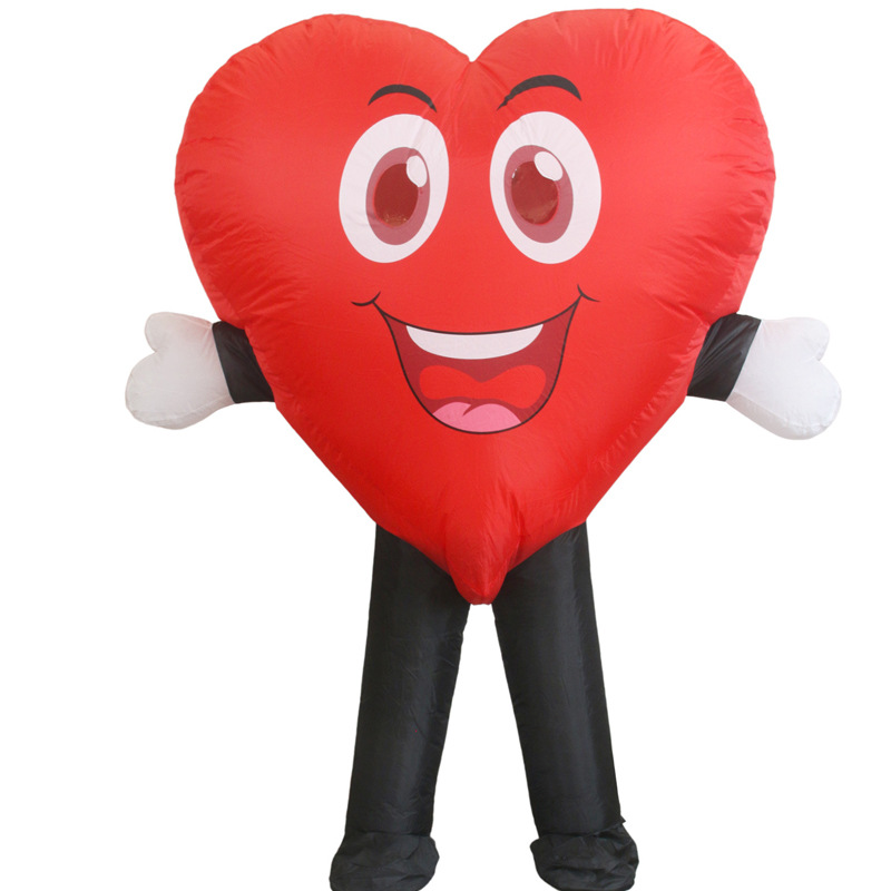 Ropa inflable de amor sonriente