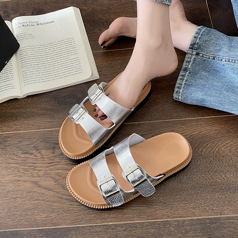 Birkenn 2024 новые трансграничные шлепанцы женские летние сетки