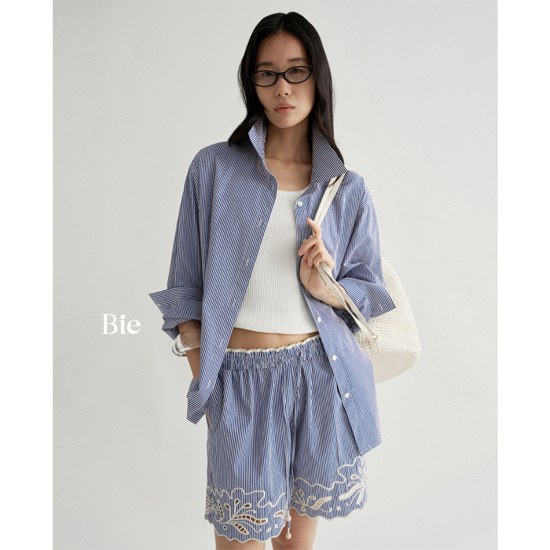 No Returns or Exchanges, Lightweight and Breathable Loose Striped Shirt for Women, New Summer Long-Sleeve Top, Versatile Tie-Front Casual Shirt