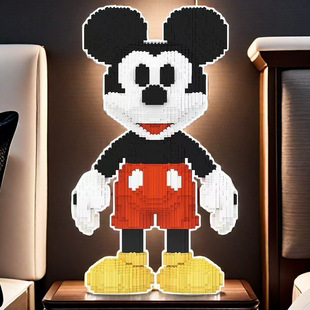 Disney Mickey Minnie Granules Building Blocks Wholesale Educational Children's Toys Wholesale Night Market Stall Super Gifts