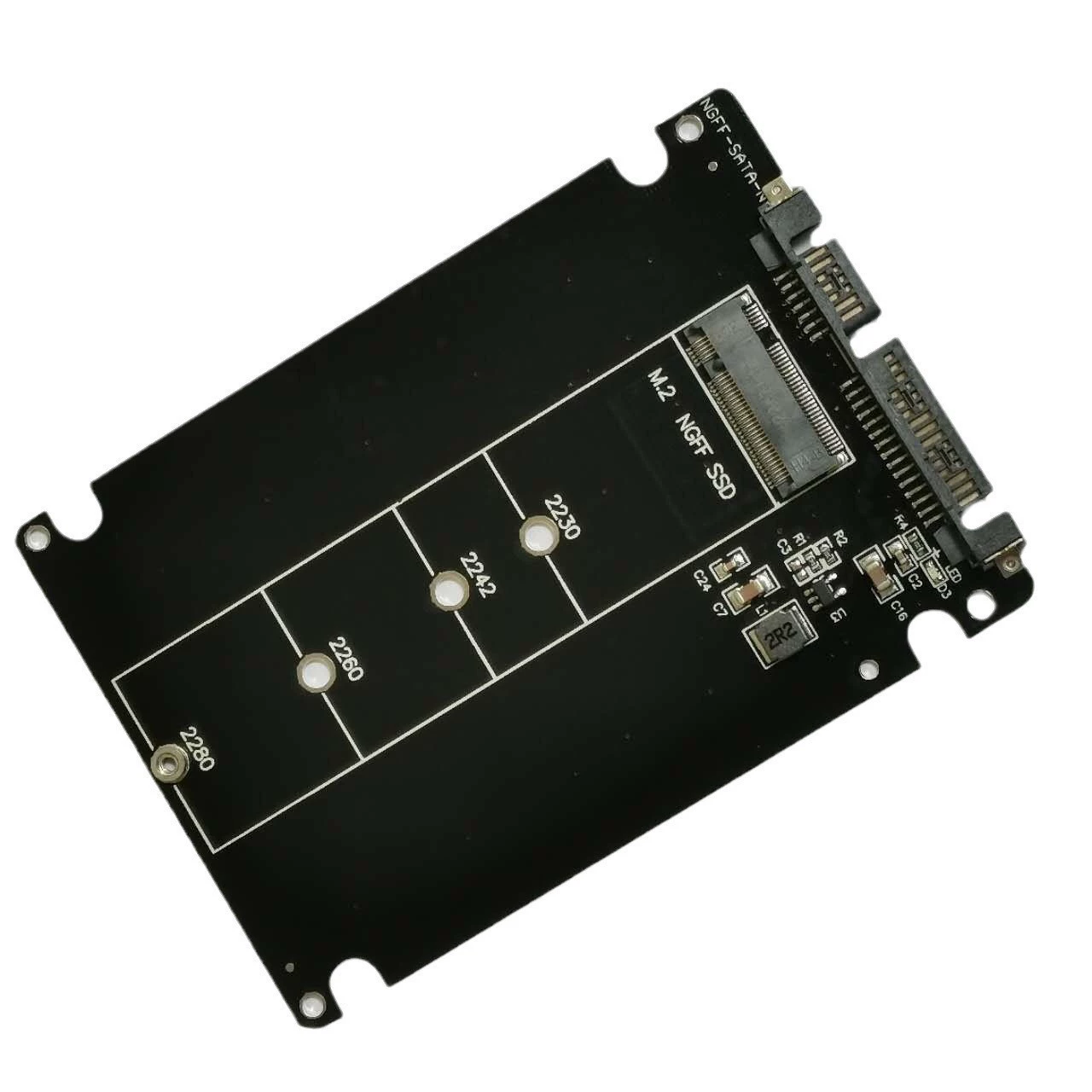 Твердотельный накопитель M.2 ngff в коробку с картой SATA 2.5 NVME в коробку с картой SATA