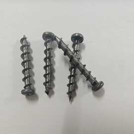厂家直销圆头十字铁粗牙快牙自攻螺丝钉英制粗牙M1/4M6*38PA