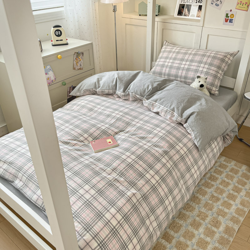 Temporada de estudiantes Sábanas de dormitorio de estudiantes Juego de tres piezas Dormitorio de estudiantes Funda de edredón individual Dormitorio Juego de sábanas para literas