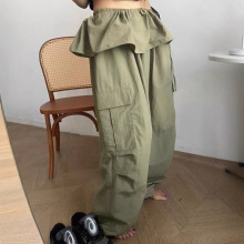 工厂欧洲站韩国东大门代购秋季新款可拆屁帘宽松休闲裤041519女装