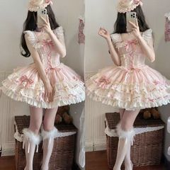 小芙蝶芭蕾蛋糕心动玩偶连衣裙原创Lolita裙狗小芙蝶单裙子东南亚
